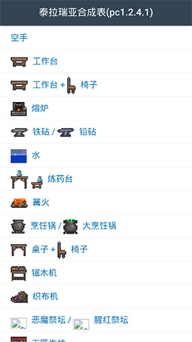 泰拉瑞亚合成表截图1